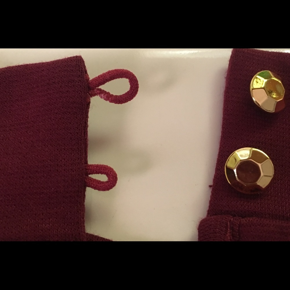 DRESS BURGUNDY - Picture 4 of 4